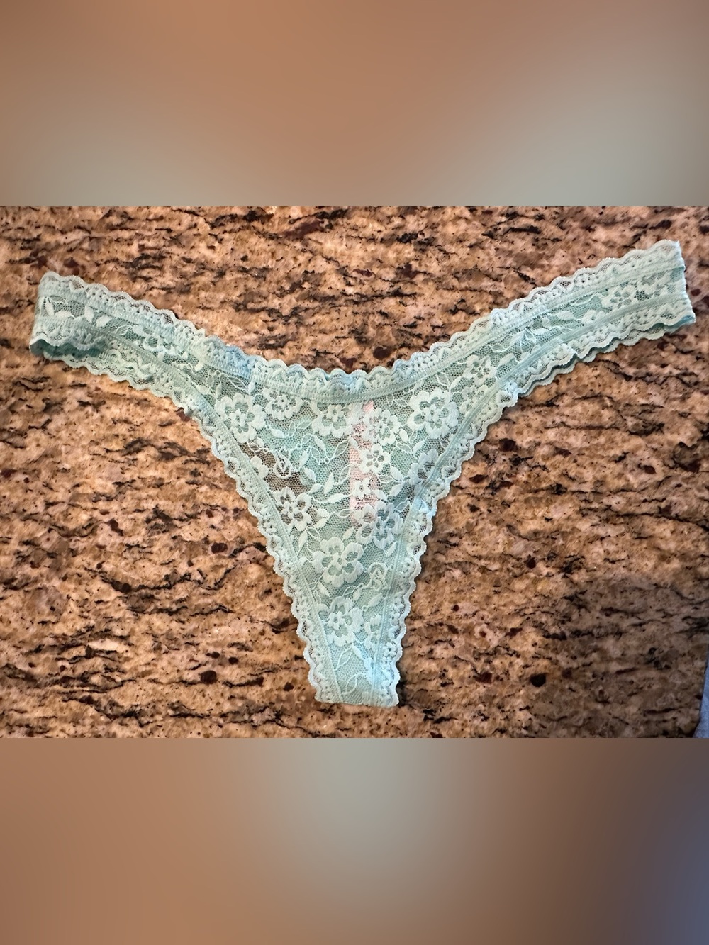 Victoria's Secret Lace Thong - Mint